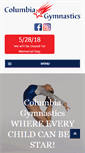 Mobile Screenshot of columbiagymnastics.com